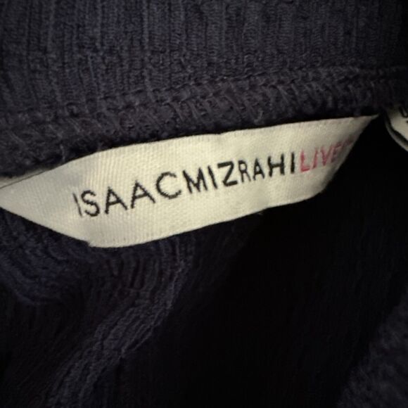 Isaac Mizrahi Pull On Pants Wide Leg Elastic Waist Blue Women Size L Pant - Picture 10 of 11